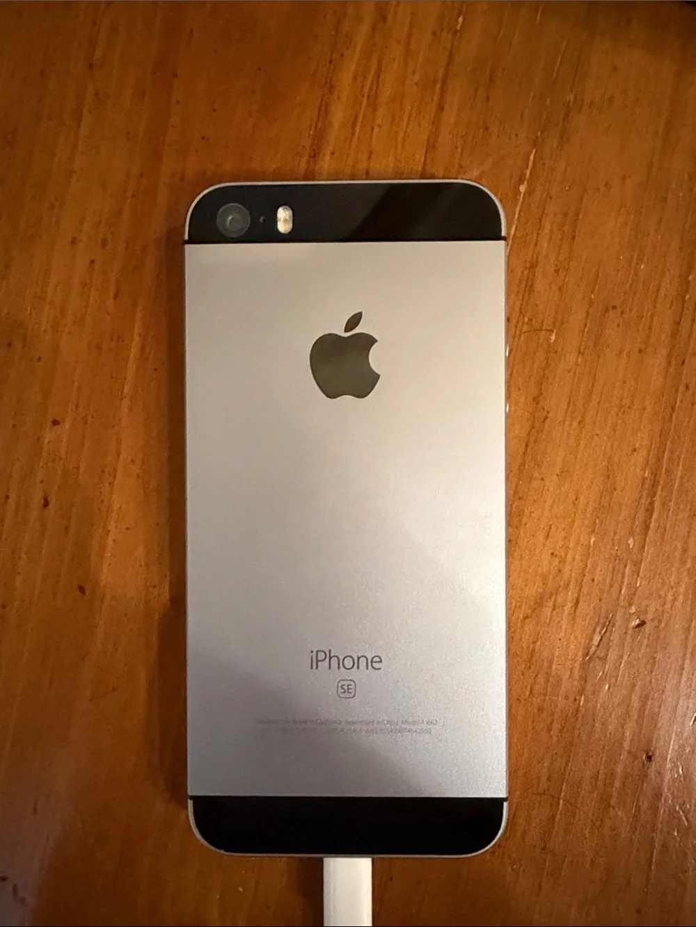 Apple iPhone SE Black and Silver Front/Back Smartphone